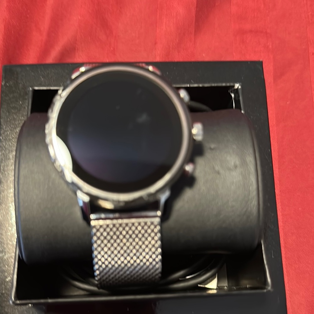 Movado Silver Smartwatch with Circular Display